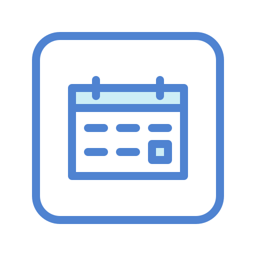 Calendar Generic Blue icon