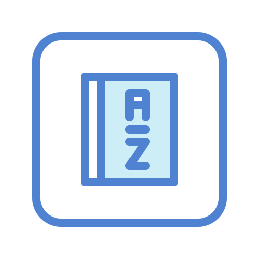Dictionary Generic Blue icon