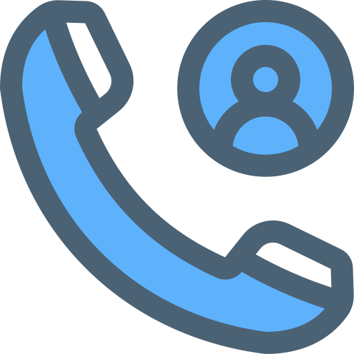 telefoongesprek Generic Blue icoon