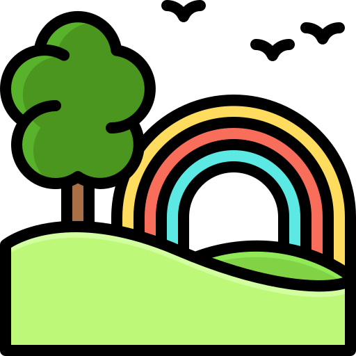arcoíris Generic Outline Color icono