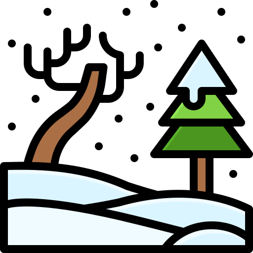 Snow Generic Outline Color icon