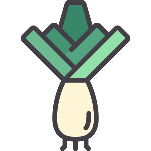 Leek Generic Outline Color icon