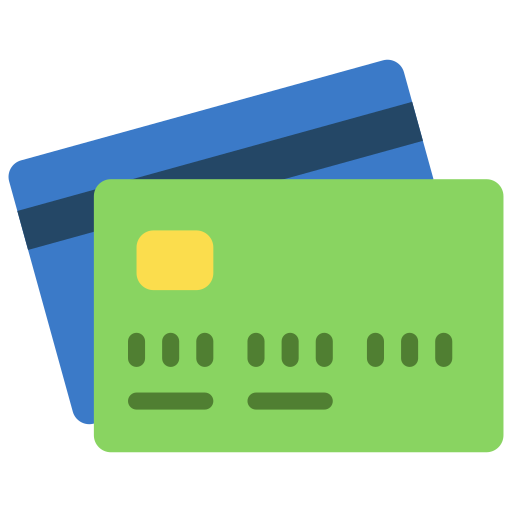 tarjeta de crédito Juicy Fish Flat icono