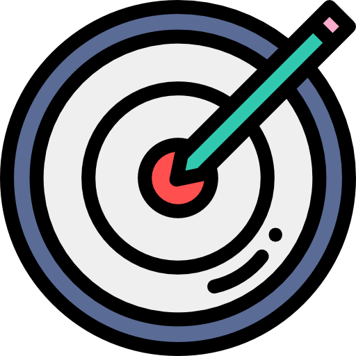 dartscheibe Detailed Rounded Lineal color icon