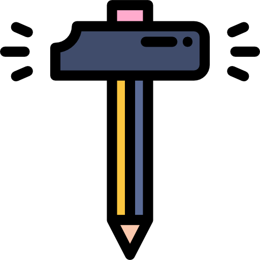 鉛筆 Detailed Rounded Lineal color icon