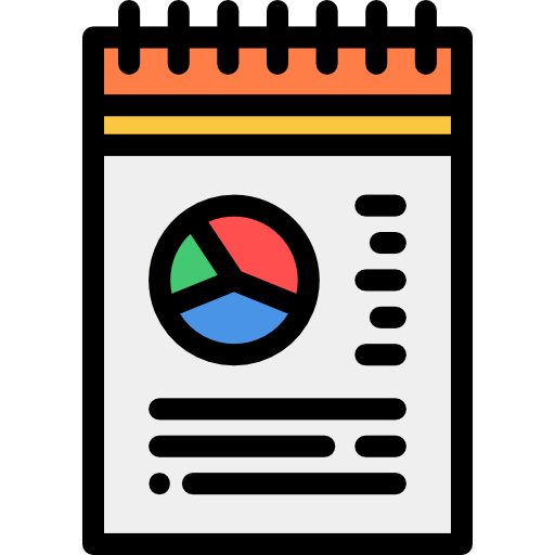 Notes Detailed Rounded Lineal color icon