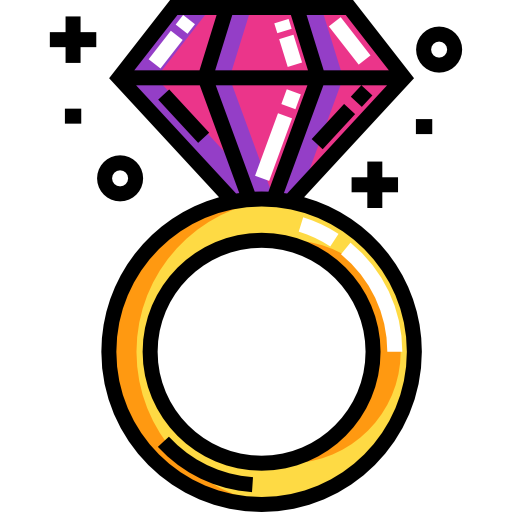 다이아몬드 Detailed Straight Lineal color icon