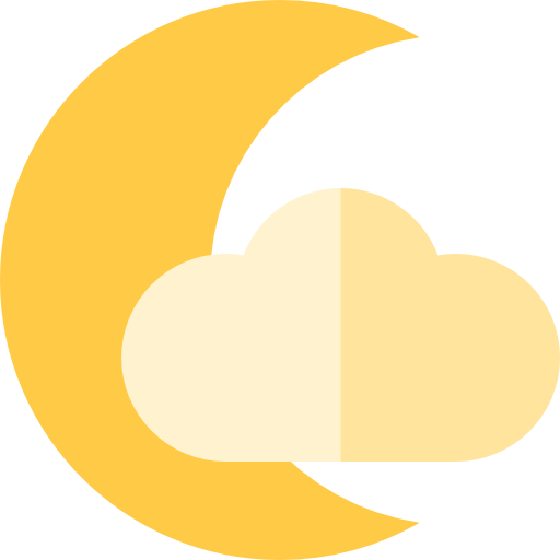 luna Basic Straight Flat icono
