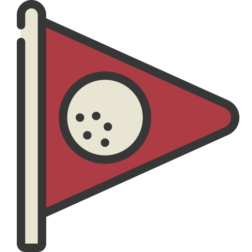 bandiera del golf Juicy Fish Soft-fill icona