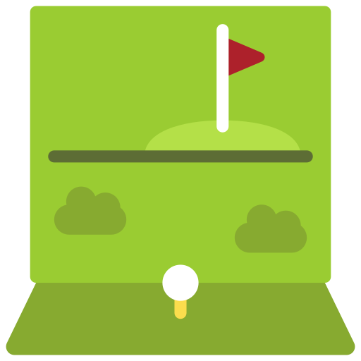 golf Juicy Fish Flat ikona