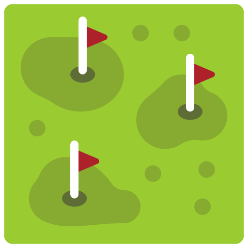 Golf course Juicy Fish Flat icon