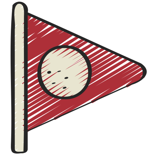 bandiera del golf Juicy Fish Sketchy icona
