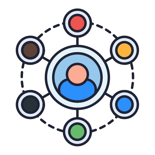 네트워킹 Generic Outline Color icon