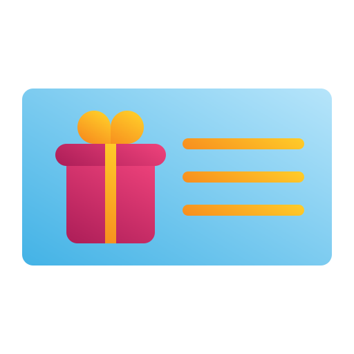 Gift card Generic Flat Gradient icon
