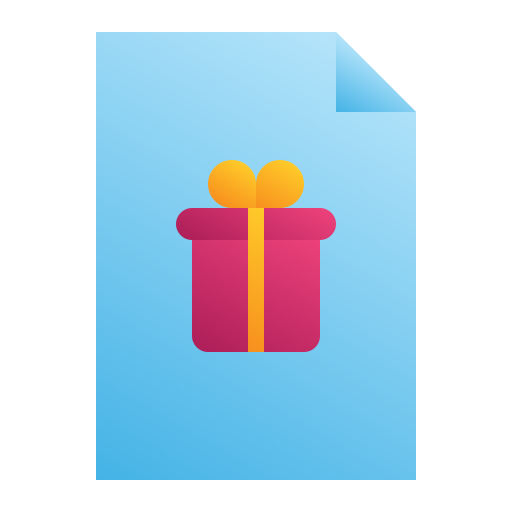 Gift list Generic Flat Gradient icon