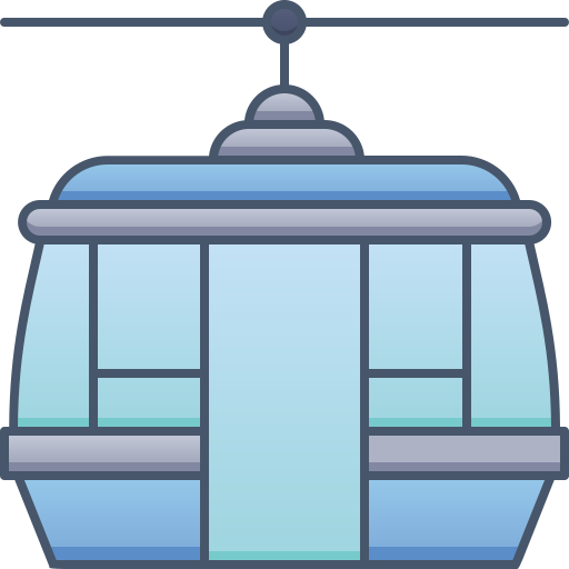 Cable car Generic Outline Color icon