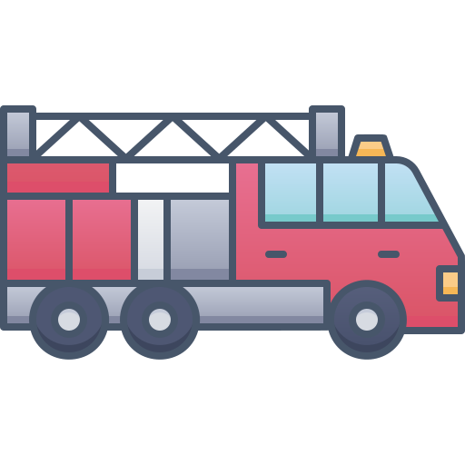 camión de bomberos Generic Outline Color icono