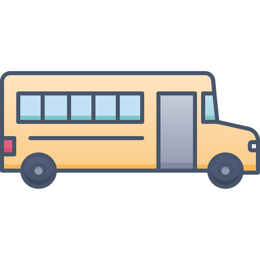 Ônibus escolar Generic Outline Color Ícone