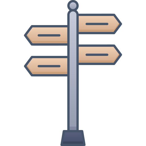 Street sign Generic Outline Color icon