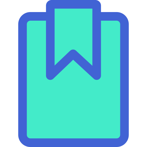 bladwijzer Generic Blue icoon