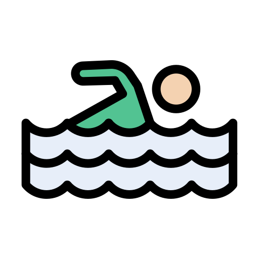 수영 Vector Stall Lineal Color icon