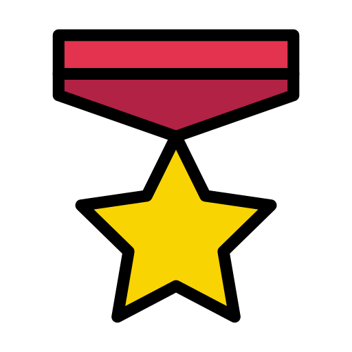Medal of honor Vector Stall Lineal Color icon