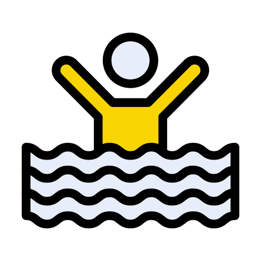 schwimmbad Vector Stall Lineal Color icon
