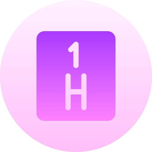 Hydrogen Basic Gradient Circular icon