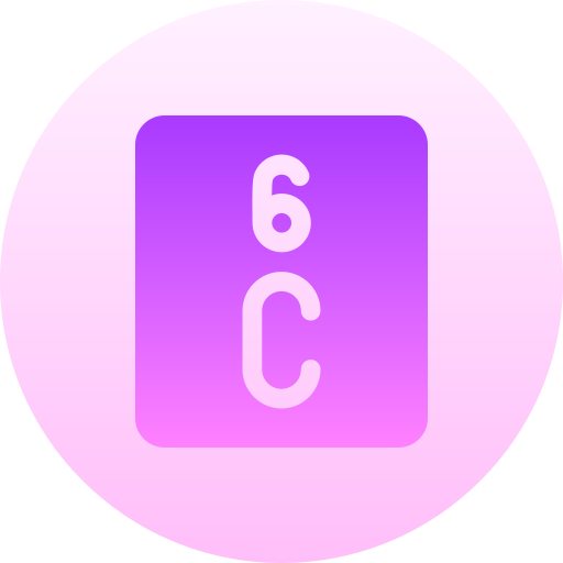 koolstof Basic Gradient Circular icoon