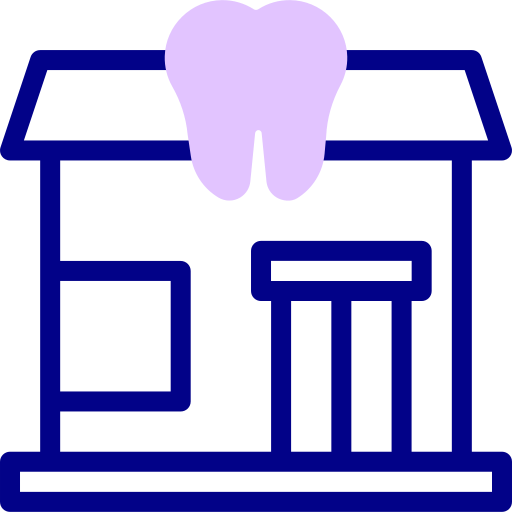 Dental Detailed Mixed Lineal color icon