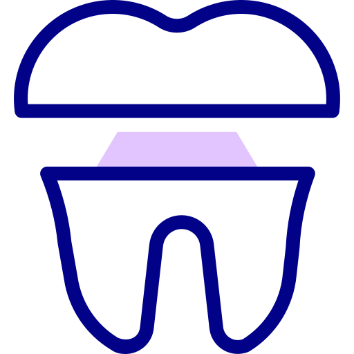 dente rotto Detailed Mixed Lineal color icona