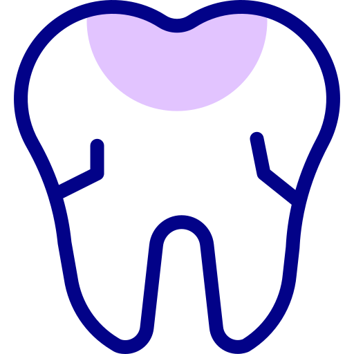 歯 Detailed Mixed Lineal color icon