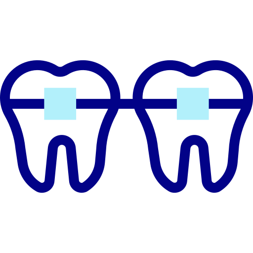 Braces Detailed Mixed Lineal color icon