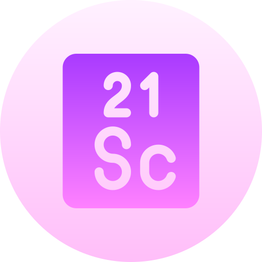 スカンジウム Basic Gradient Circular icon