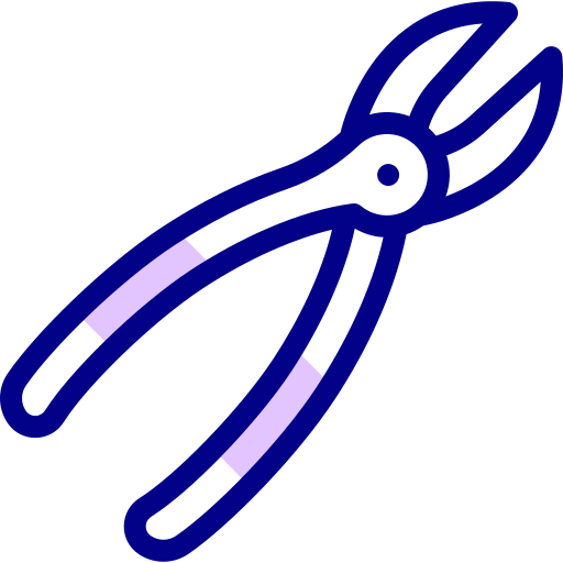 Forceps Detailed Mixed Lineal color icon