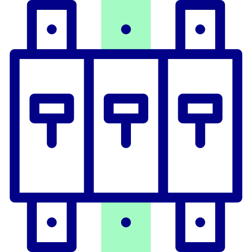 placa de circuito Detailed Mixed Lineal color icono
