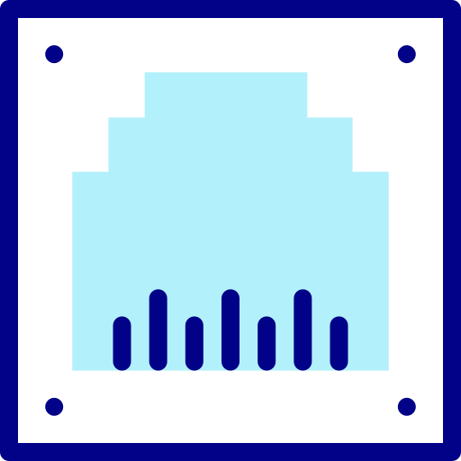 포트 Detailed Mixed Lineal color icon