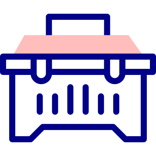 caja de herramientas Detailed Mixed Lineal color icono