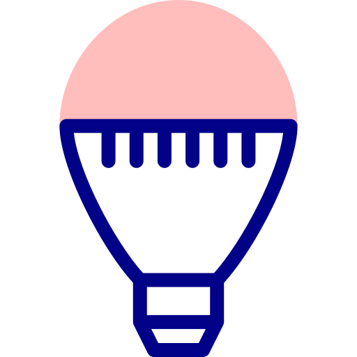 Żarówka Detailed Mixed Lineal color ikona