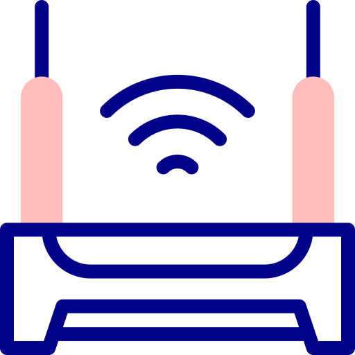 wi-fi Detailed Mixed Lineal color ikona