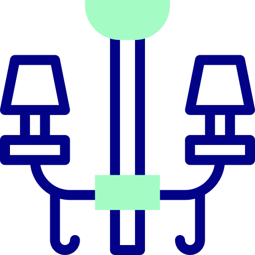 Żyrandol Detailed Mixed Lineal color ikona