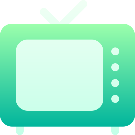 télévision Basic Gradient Gradient Icône