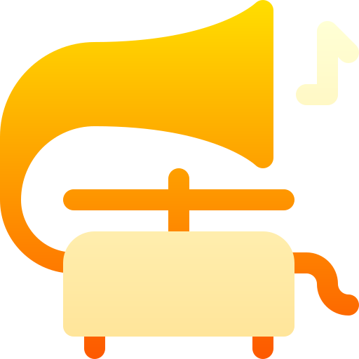 Gramophone Basic Gradient Gradient icon