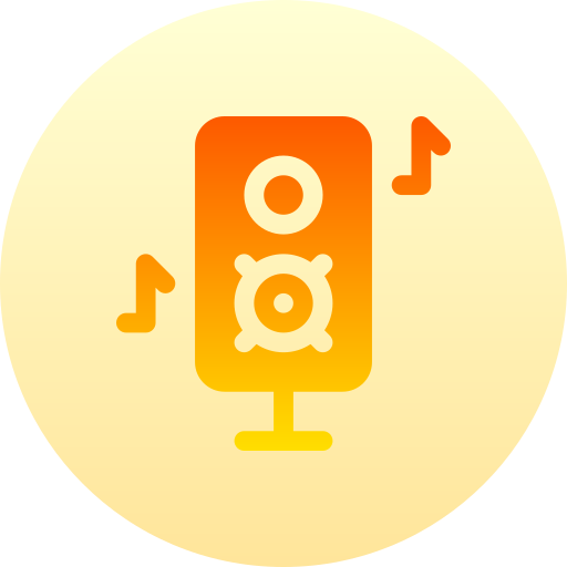 głośnik Basic Gradient Circular ikona