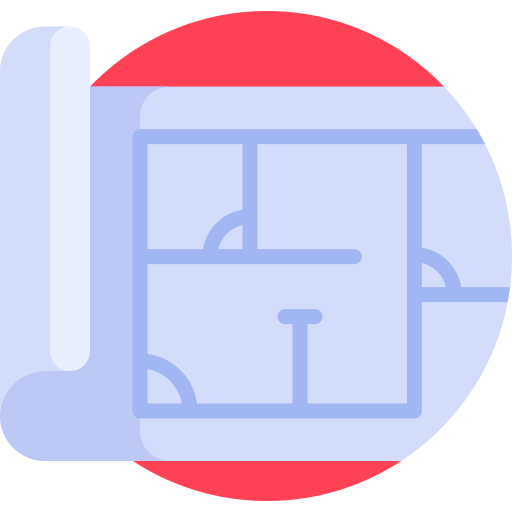 House plan Detailed Flat Circular Flat icon