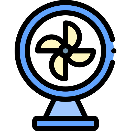 fan Detailed Rounded Lineal color icon