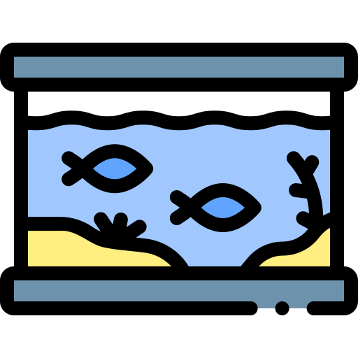 Aquarium Detailed Rounded Lineal color icon