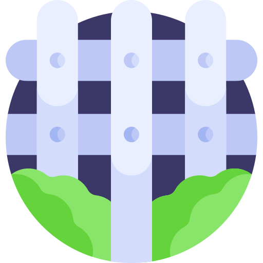 Fence Detailed Flat Circular Flat icon