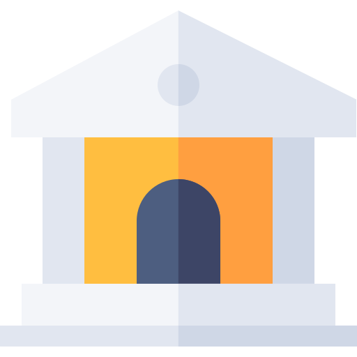 은행 Basic Straight Flat icon