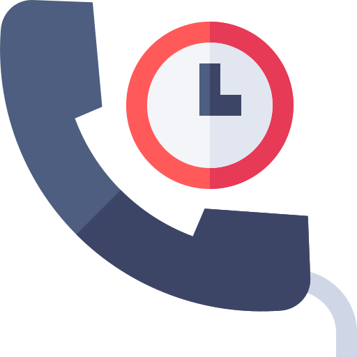 Phone call Basic Straight Flat icon